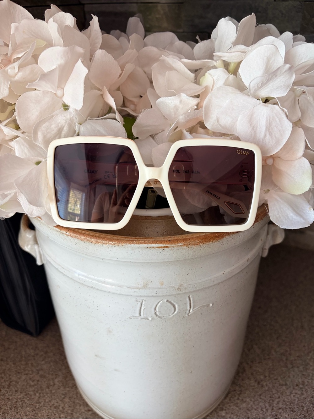Quay Almost Ready Oversized Square Sunglasses